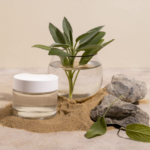 Beautiful still life with herbal medicine